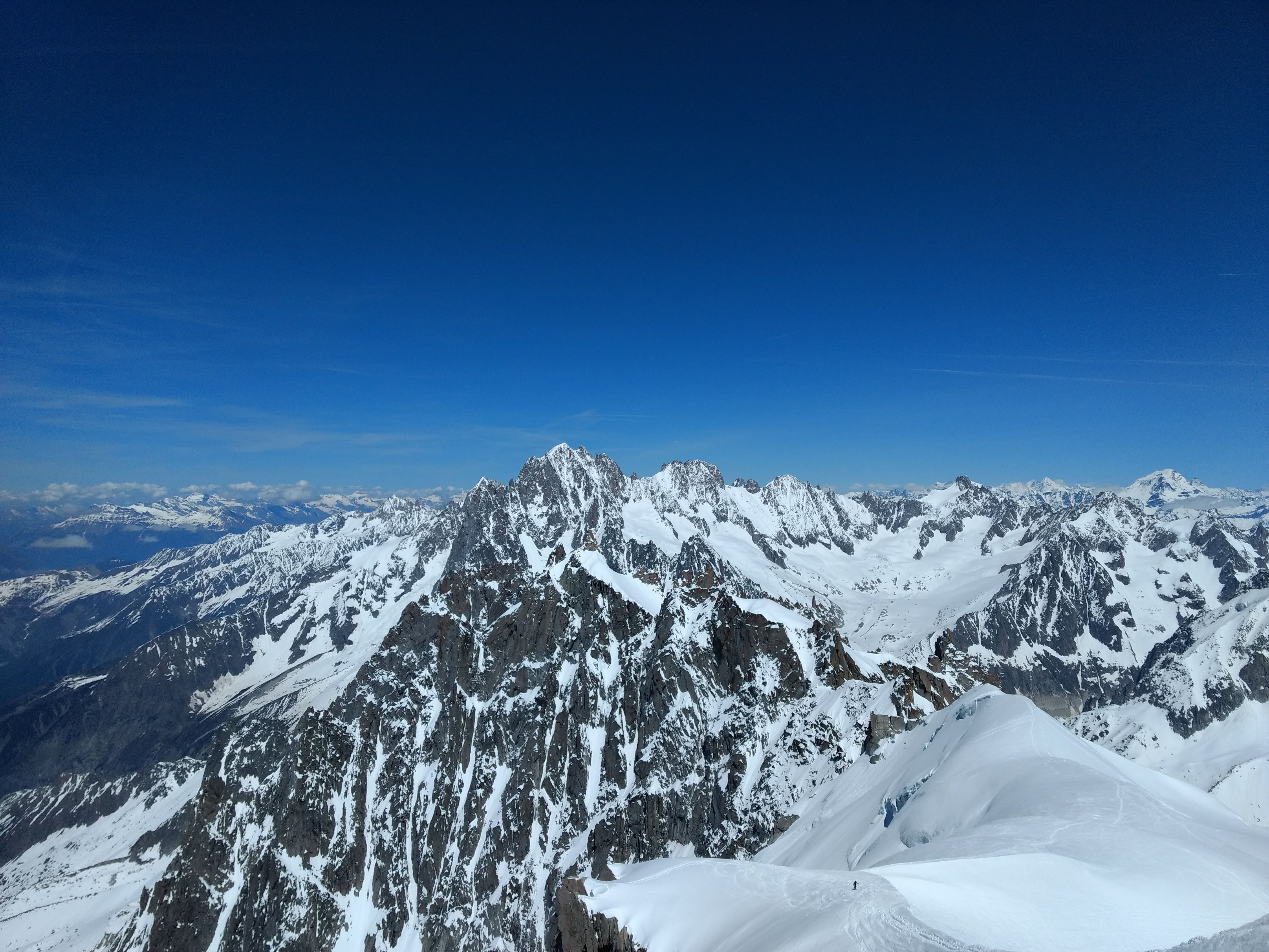 Alpine pass near Chamonix